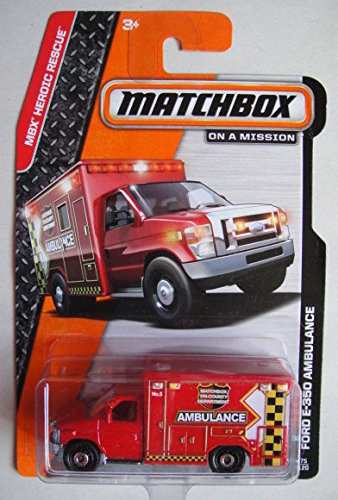 マッチボックス マテル ミニカー Matchbox Heroic Rescue Red Ford E