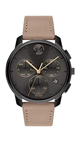 腕時計 モバード メンズ Movado Bold Thin Men´s Swiss Qtz Chrono Stainless Steel and  Leather Strap Cas 公式ウェブサイト 腕時計