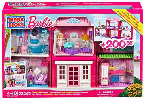 メガブロック バービー 組み立て Mega Bloks Barbie Fab Mansionのサムネイル