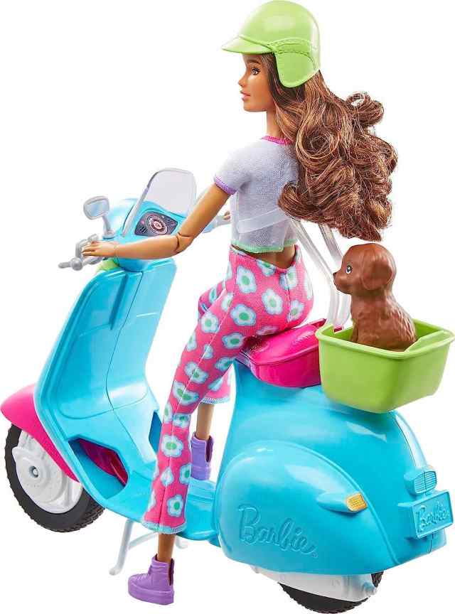 barbie doll & scooter