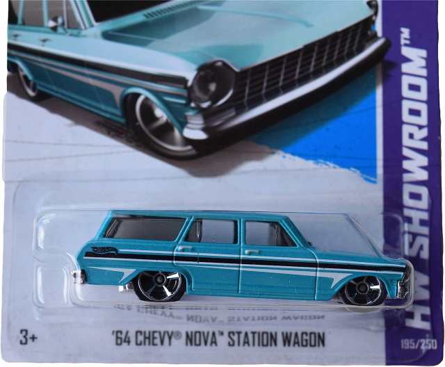 ホットウィール マテル ミニカー Hot Wheels '64 Chevy Nova Station