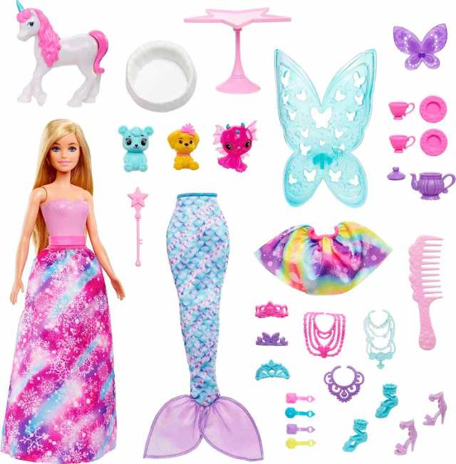 バービー バービー人形 Barbie Dreamtopia Fantasy Surprise Box with Barbie Doll and 24  Gifts Including｜au PAY マーケット