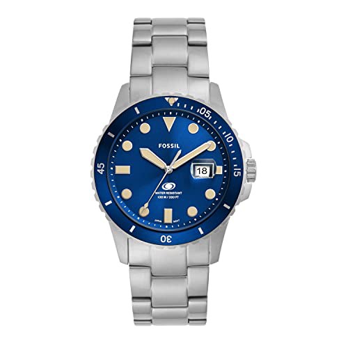 フォッシル アメリカ 日本未発売 Fossil Men´s Blue Quartz Stainless