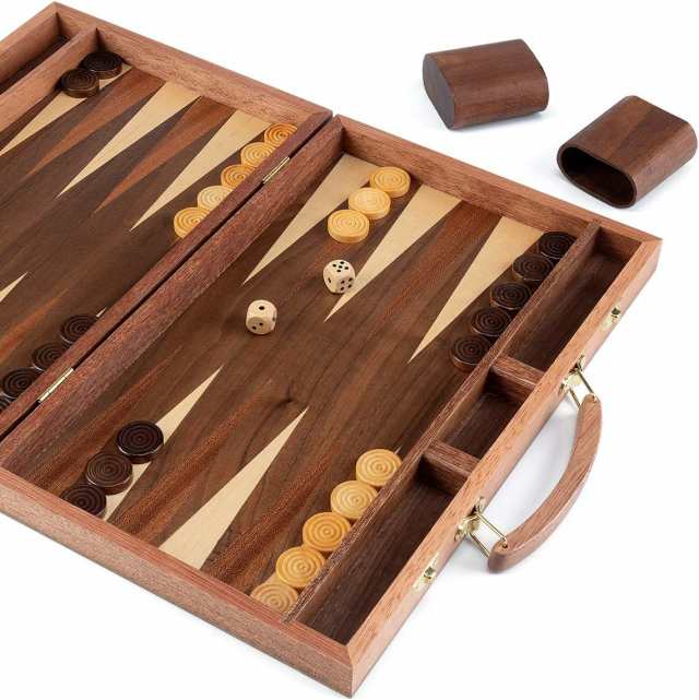 ボードゲーム 英語 アメリカ ropoda Sapele Wood Backgammon Board