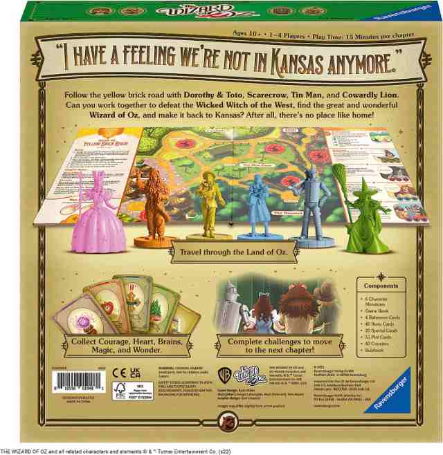 ボードゲーム 英語 アメリカ Ravensburger Wizard of Oz Adventure