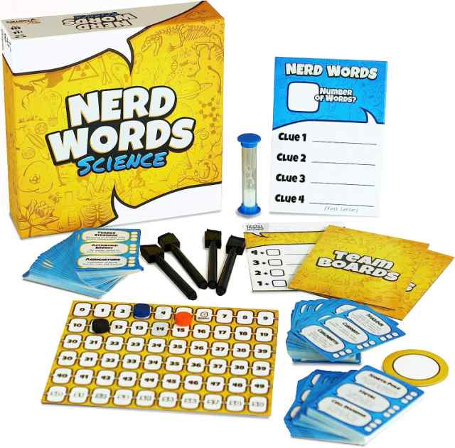 ボードゲーム 英語 アメリカ Genius Games Bundle for GameSchooling Includes Nerd Words  Science!， E ワイヤレスイヤホン ゲーム、おもちゃ