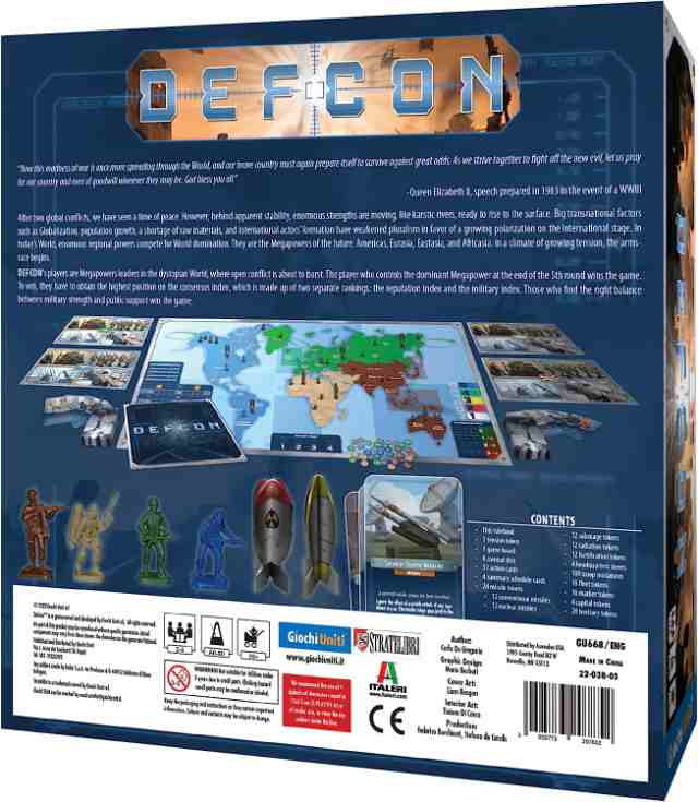 ボードゲーム 英語 アメリカ Defcon Board Game | Tactical Strategy