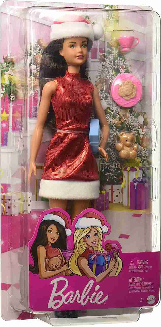 バービー バービー人形 Barbie Santa Doll (Brunette Brown Hair)の