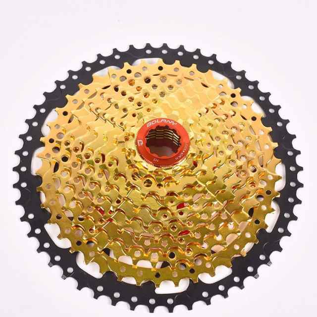 スプロケット フリーホイール ギア 10-Speed Gold Cassette 11-50T/11