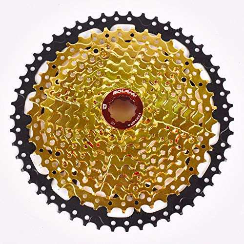 スプロケット フリーホイール ギア 10-Speed Gold Cassette 11-50T/11