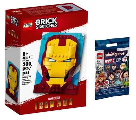 レゴ Lego Marvel Brick Sketches Building Kit Gift Sets (Iron Man