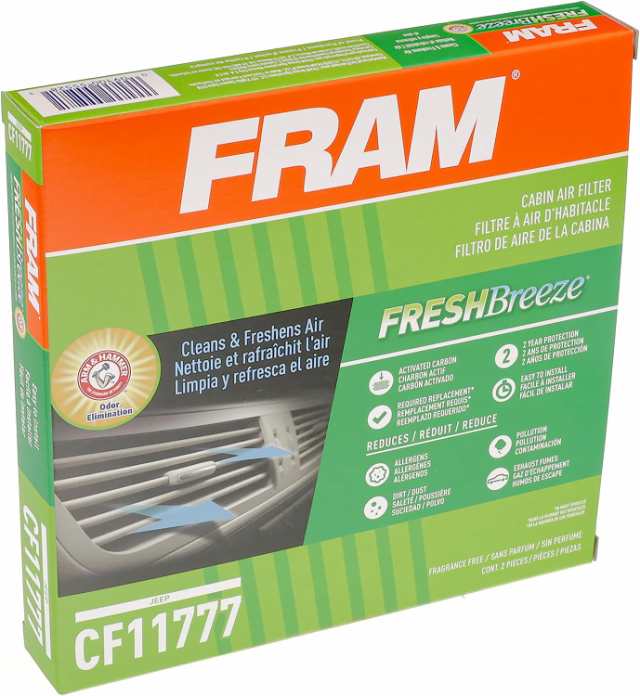 自動車パーツ 海外社外品 修理部品 FRAM Fresh Breeze Cabin Air