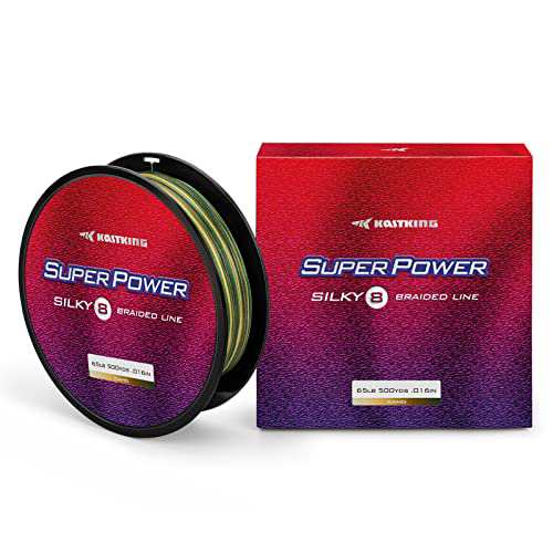 KastKing SuperPower Silky 8 Carrier Braided Fishing Line 6-80LB