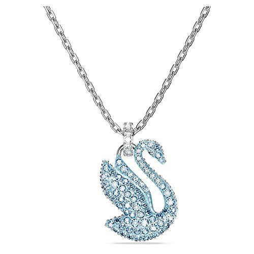 SWAROVSKI Iconic Swan Pendant, Swan, Small, White, Rhodium Finish