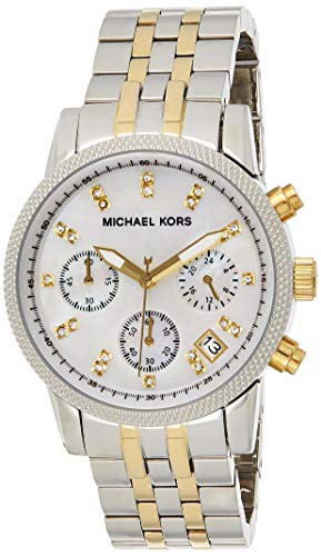 腕時計 マイケルコース レディース Michael Kors Watches Two-Tone Chronograph with Stonesのサムネイル