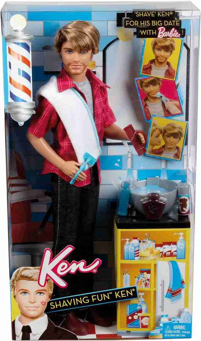 shaving ken barbie doll