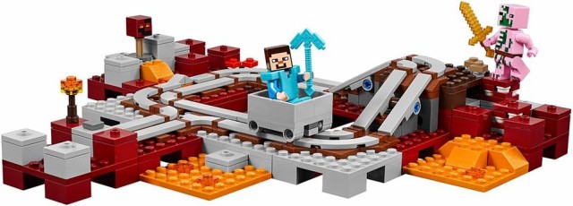 レゴ Lego マインクラフト ネザーレールウェイ 暗黒界 線路 小学生に大人気の通販はau Pay マーケット マニアックス Au Pay マーケット店