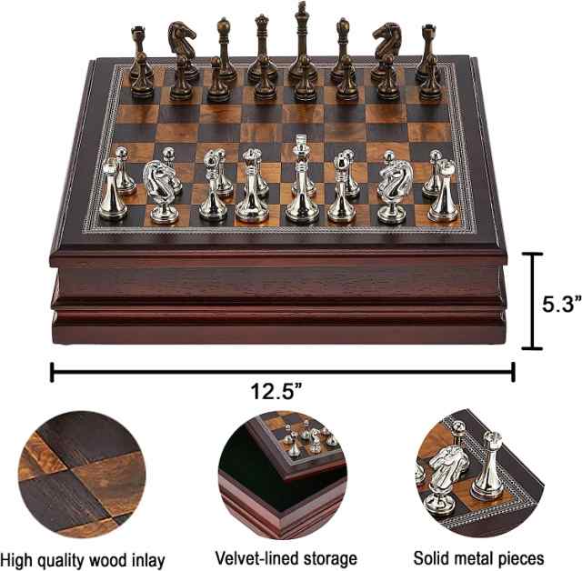 メタルチェスセット Chess クラシックゲームコレクション デラックス