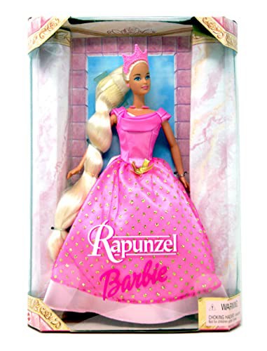 バービー バービー人形 Barbie Rapunzel Pink Gown with Gold Glitter