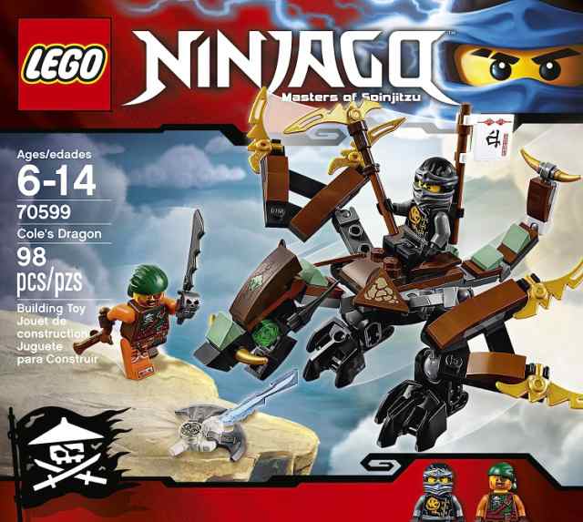 lego ninjago cole's dragon 70599