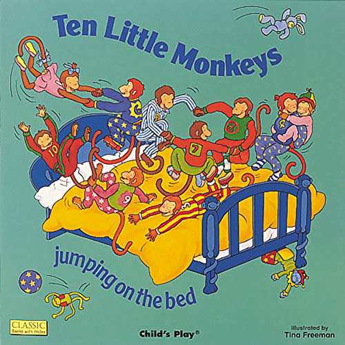 海外製絵本 知育 英語 Ten Little Monkeys Jumping on the Bed