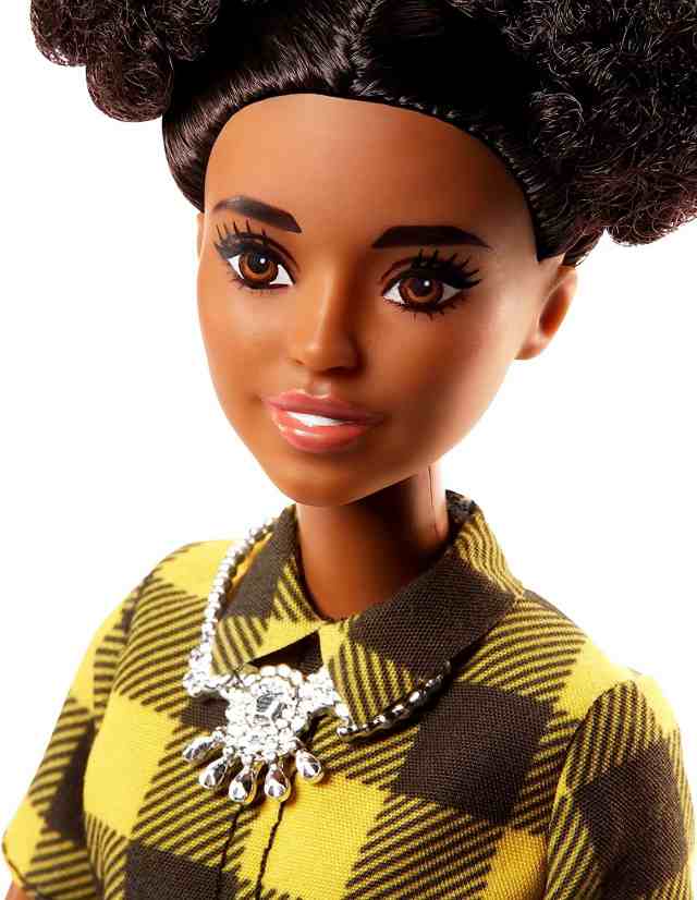 cheerful check barbie