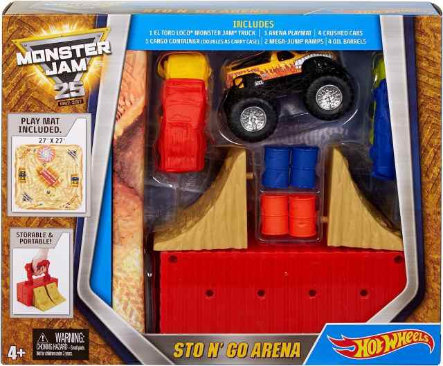 ホットウィール マテル ミニカー Hot Wheels Monster Jam Sto 'N Go