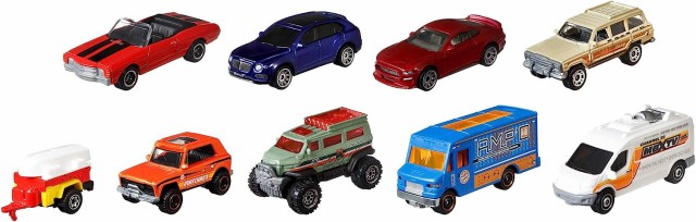 マッチボックス マテル ミニカー Matchbox Cars, 9-Pack Die-Cast 1:64