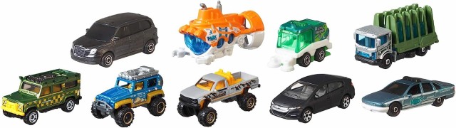 マッチボックス マテル ミニカー Matchbox Cars, 9-Pack Die-Cast 1:64