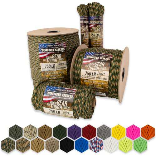 海外正規品 並行輸入品 TOUGH-GRID 750lb Forest Camo Paracord/Parachute Cord - 1の通販はau PAY マーケット - マニアックス au PAY マーケット店