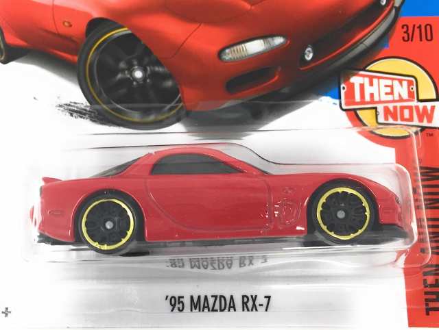 ホットウィール Hot Wheels '95マツダ RX-7 Then and Now 3/10 レッド