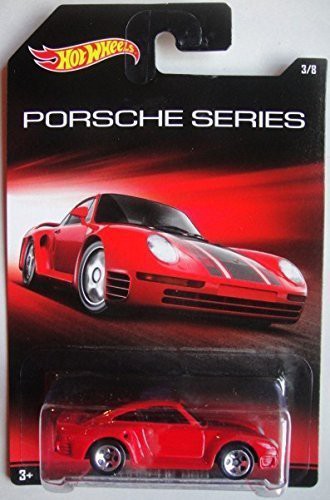 ホットウィール Hot Wheels ポルシェシリーズ PORSCHE レッドポルシェ959 3/8 ビークル ミニカー｜au PAY マーケット