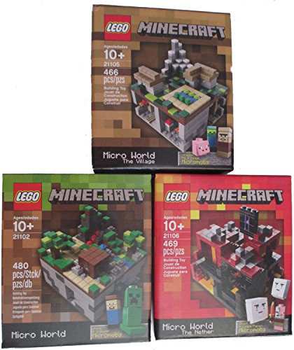 レゴ マインクラフト Minecraft Lego Collectible 3 Piece Set - (The ...