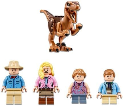 lego jurassic park velociraptor chase