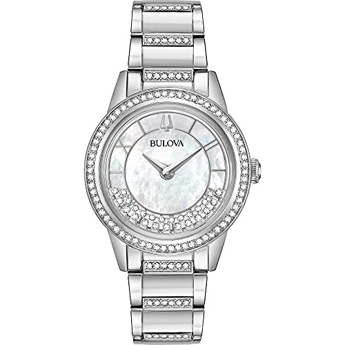 腕時計 ブローバ レディース Bulova Crystal Ladies Watch, Stainless