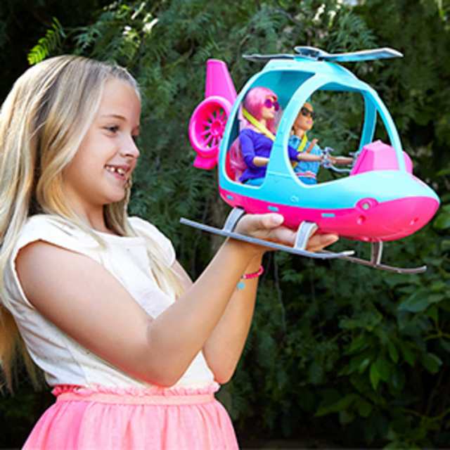 バービー バービー人形 日本未発売 Barbie Helicopter, Pink and Blue