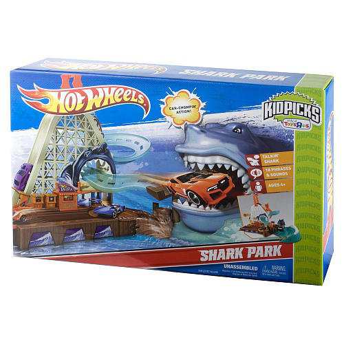 ホットウィール マテル ミニカー Hot Wheels Kid Pick Shark Park Set