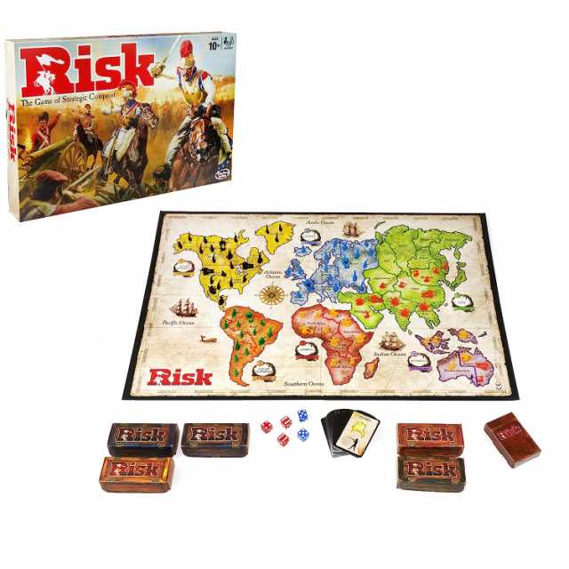 ボードゲーム 英語 アメリカ Hasbro Gaming Risk Game Board, 2