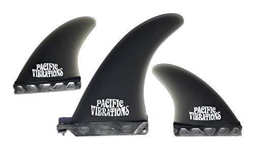 7 Center 4.6 Side Bites Futures fin Base PACIFIC VIBRATIONS Surfboard Longboard 2+1 fins