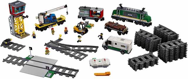 lego city cargo train set