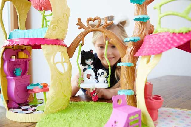 enchantimals panda tree house playset