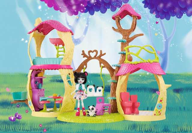 enchantimals panda tree house playset