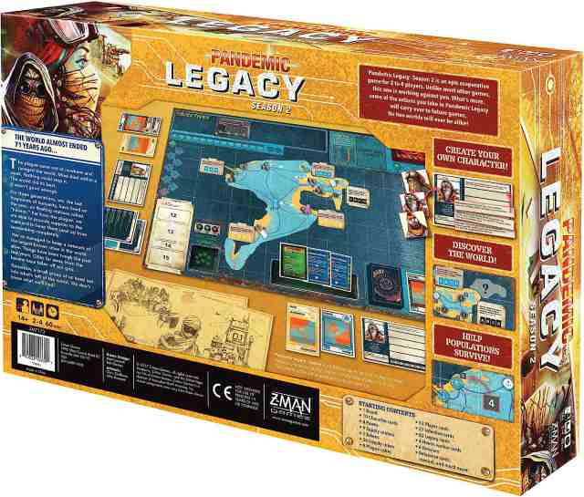 ボードゲーム 英語 アメリカ Pandemic Legacy Season 2 Board Game (Yellow) - Fight to Save  Humanity f｜au PAY マーケット