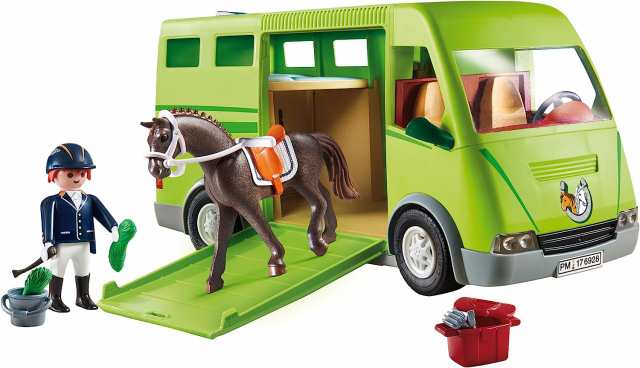 プレイモービル ブロック 組み立て PLAYMOBIL Horse Transporter