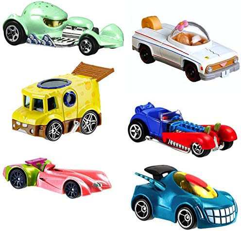 ホットウィール Hot Wheels キャラクターカー スポンジボブ 6台セット