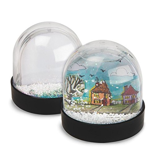 スノーグローブ 雪 置物 S&S Worldwide Color-Me Snow Globe Kit