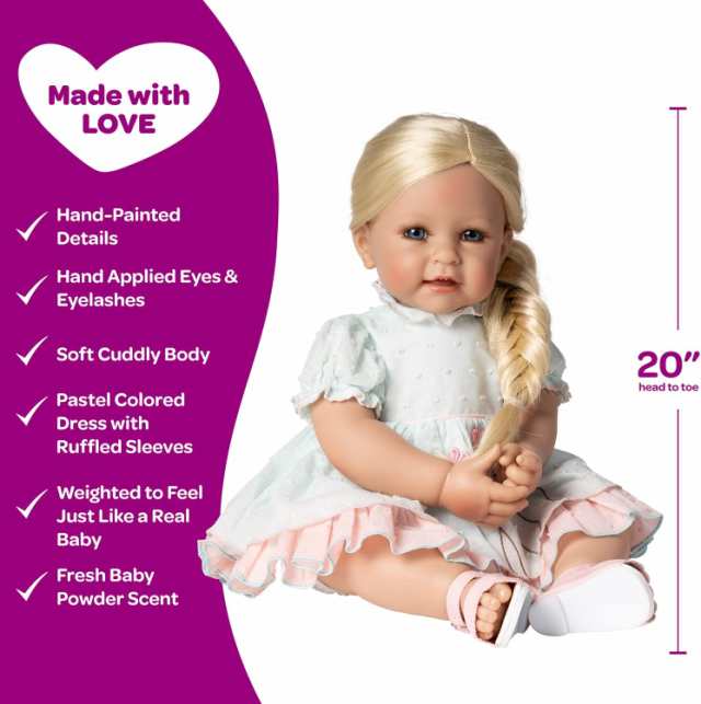 アドラ 赤ちゃん人形 ベビー人形 Adora Realistic Baby Doll Tea Party Toddler Doll - 20  inch, Soft ｜au PAY マーケット