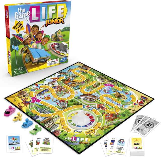 ボードゲーム 英語 アメリカ Hasbro Gaming The Game of Life Junior