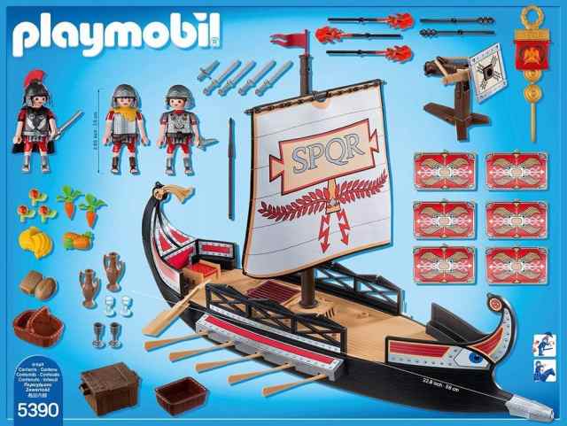 プレイモービル ブロック 組み立て PLAYMOBIL Roman Warriors' Shipの