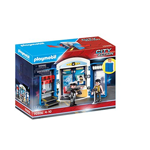 プレイモービル ブロック 組み立て Playmobil Police Station Play Box